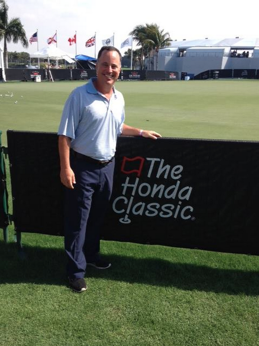 Our grand prize winner Richard Joblove at The Honda Classic.